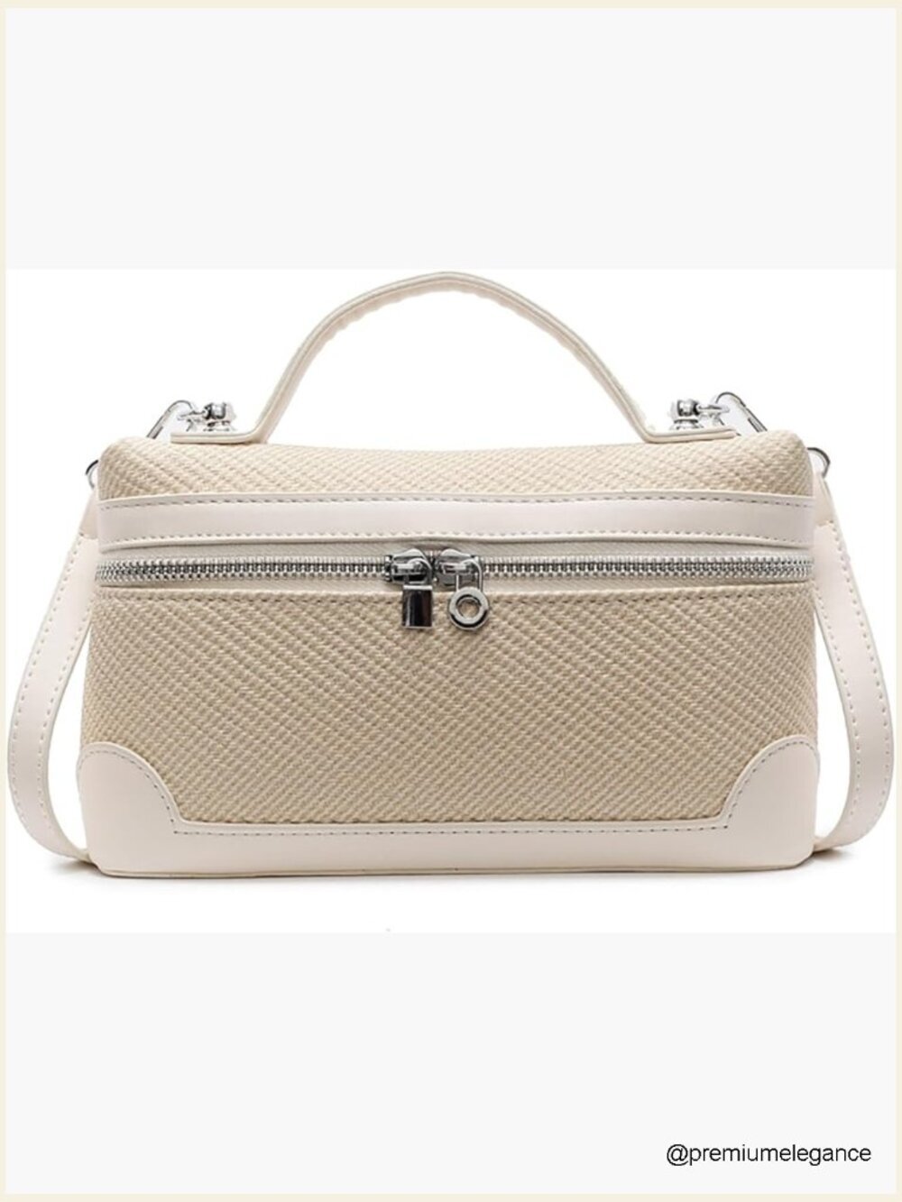 Crossbody Bag Top-Handle Leather Pouch Shoulder Handbag Quiet Luxury Purse